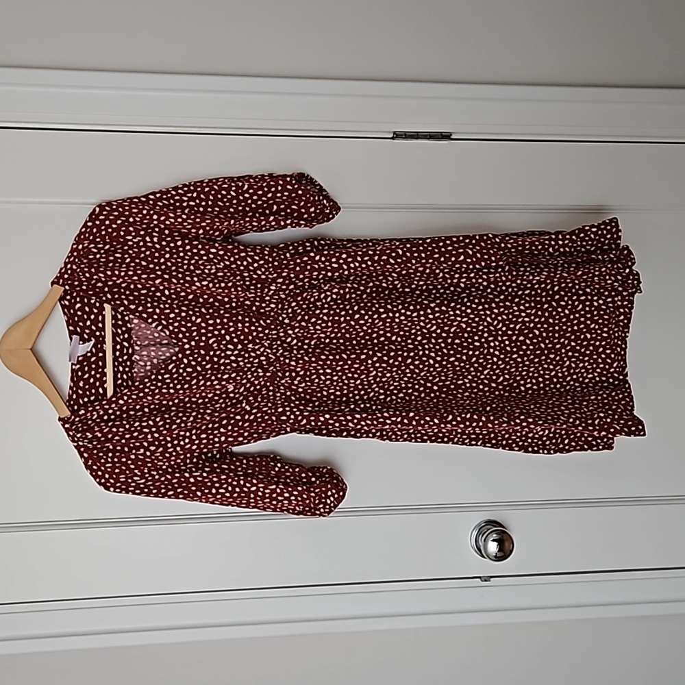⭐️ 2/$10 Isabel Maternity Red Dotted Dress
